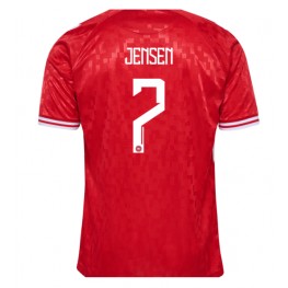 Denemarken Mathias Jensen #7 Thuis tenue EK 2024 Korte Mouw